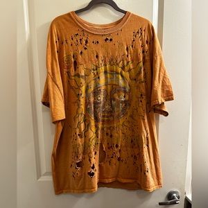 Urban Outfitters Oversized Distressed Graphic Tee
